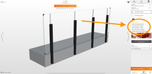 Design-Tool ultraklares Glas